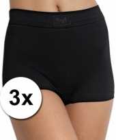 X sloggi double comfort dames shorts zwart